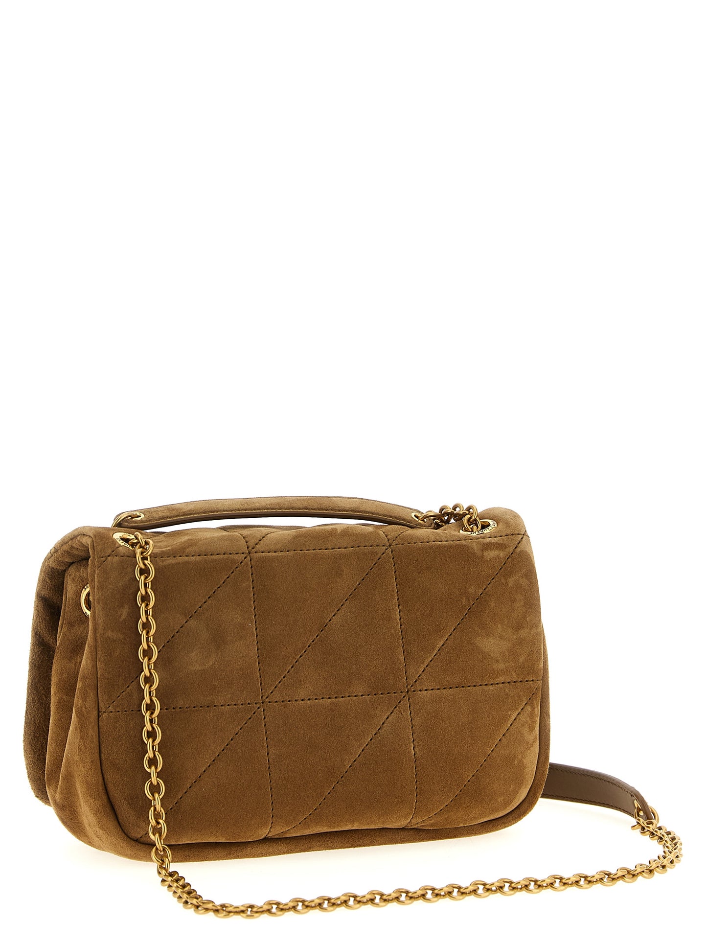 Saint Laurent Beige Calfskin Shoulder Bag Curated Luxury Accessories by Orvyn