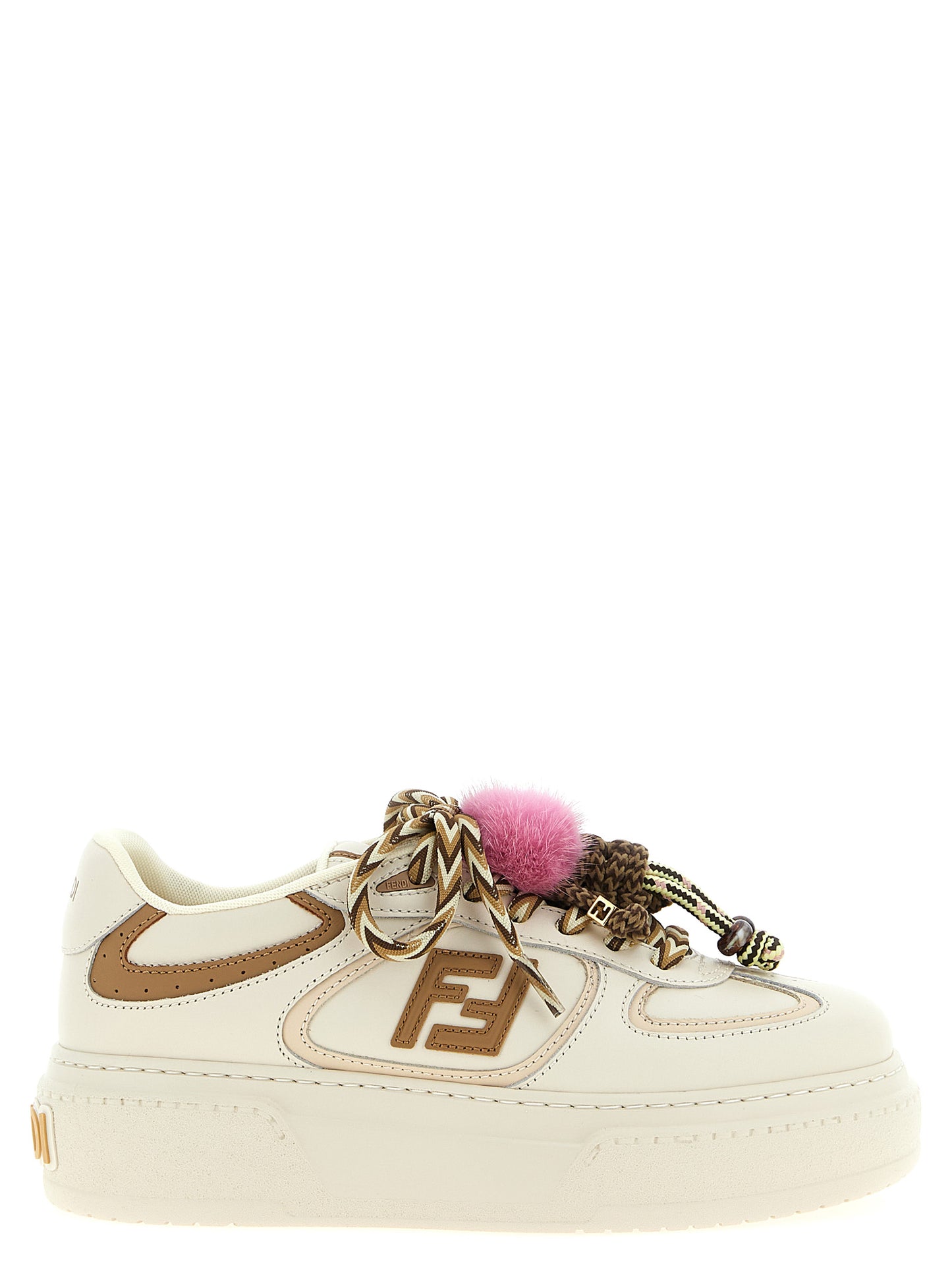 Fendi Multicolor Calfskin Platform Sneakers Curated Luxury Accessories by Orvyn