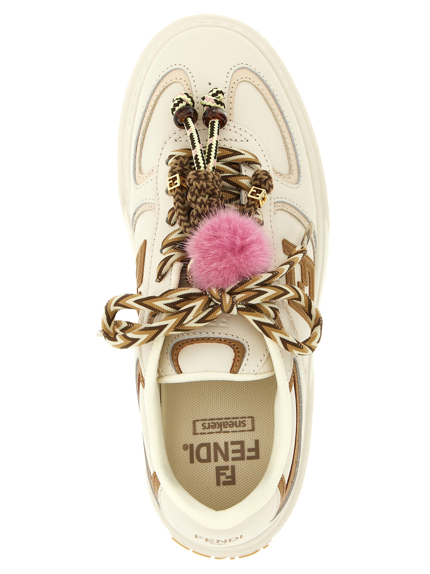Fendi Multicolor Calfskin Platform Sneakers Curated Luxury Accessories by Orvyn