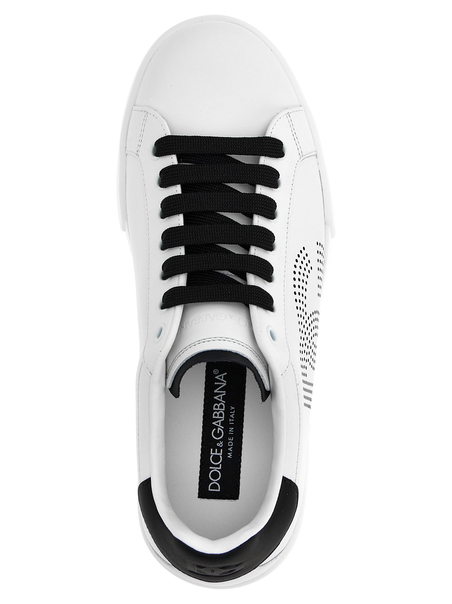 Dolce & Gabbana Bicolor Calfskin Low Top Sneakers Curated Luxury Accessories by Orvyn