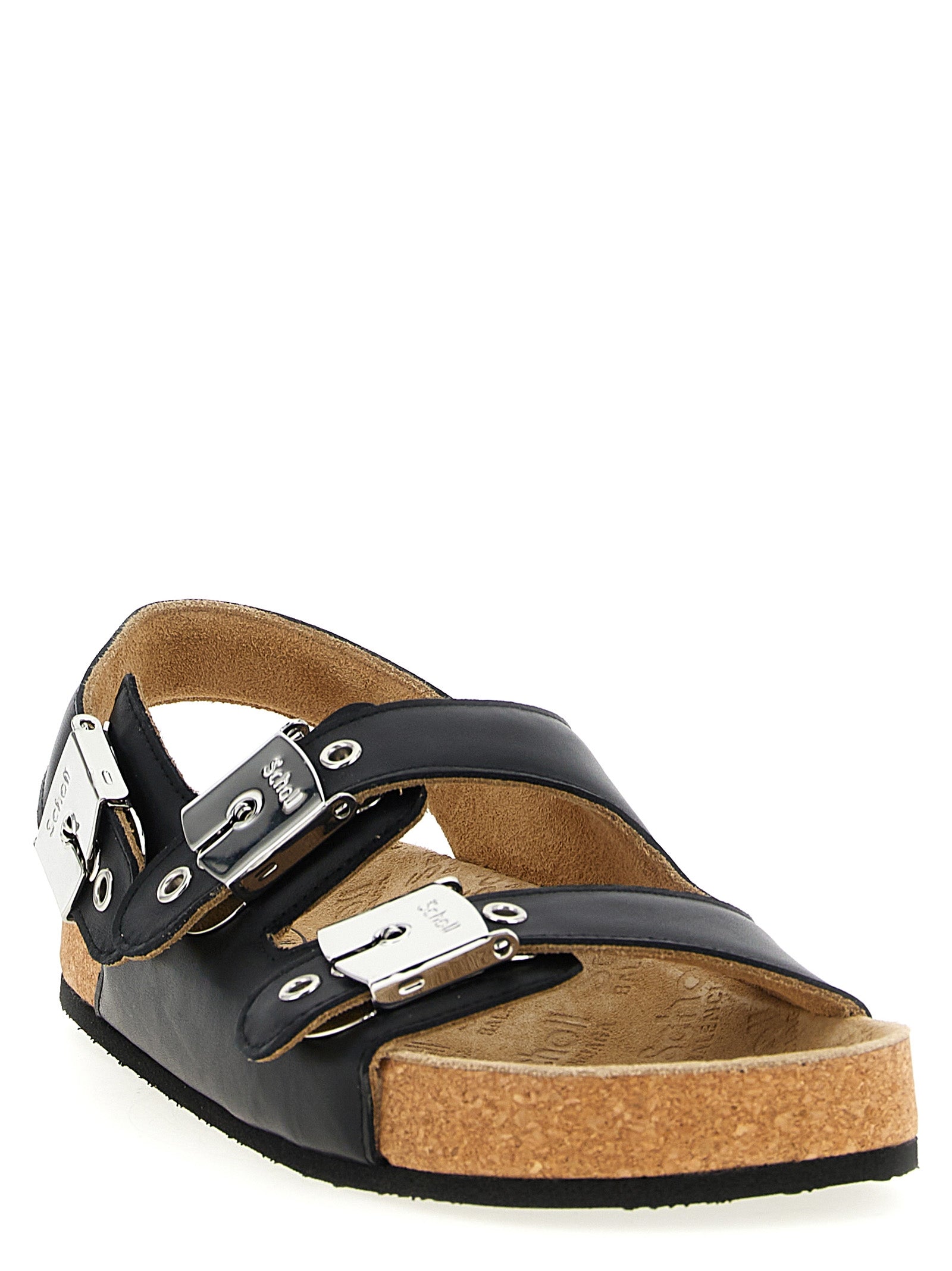 Balenciaga Black Calfskin Flat Sandals Curated Luxury Accessories by Orvyn