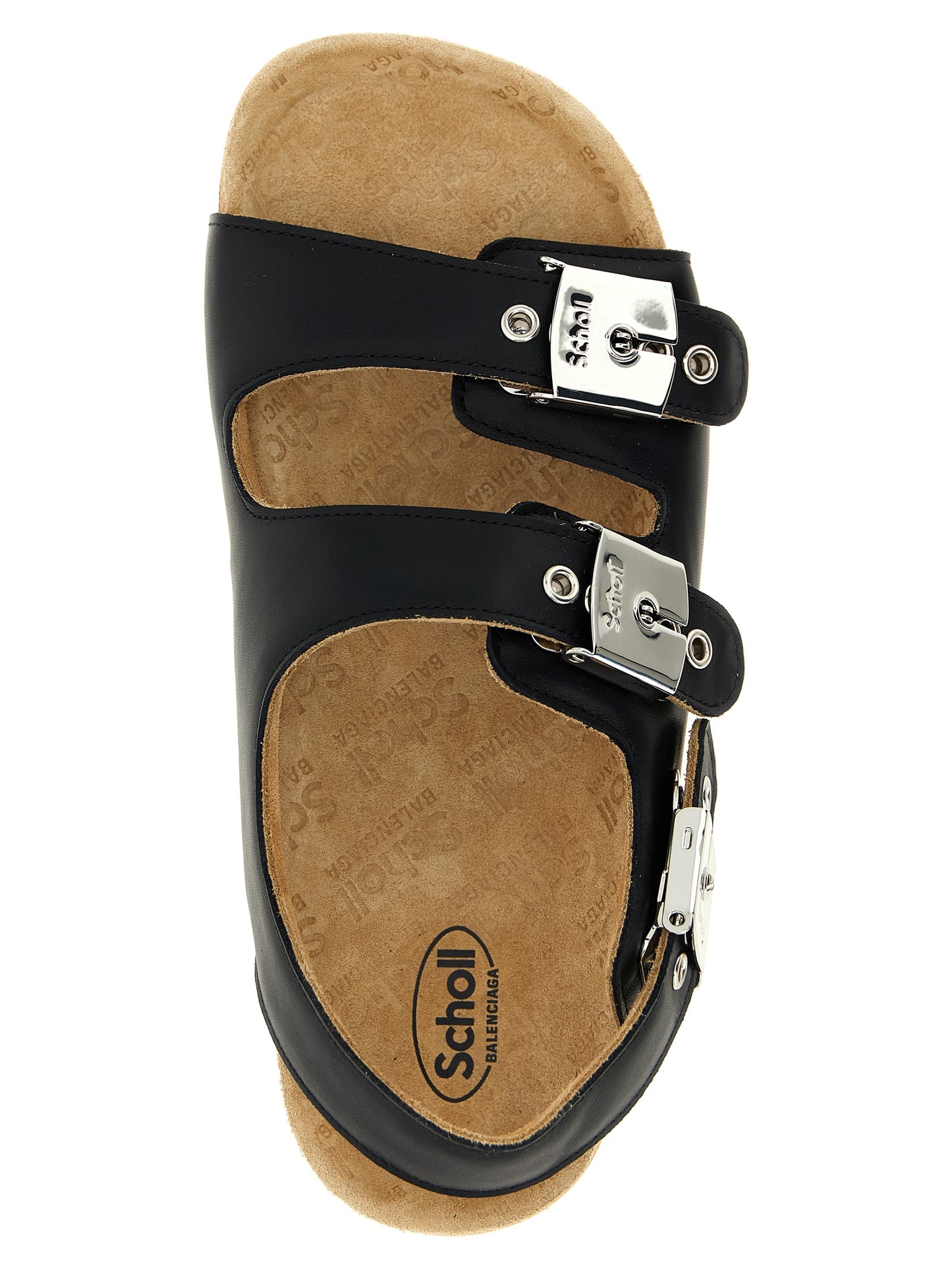 Balenciaga Black Calfskin Flat Sandals Curated Luxury Accessories by Orvyn
