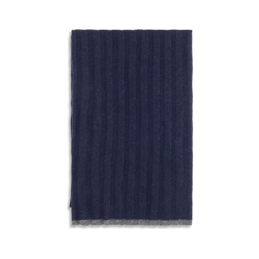 Brunello Cucinelli Blue Cashmere Foulard Curated Luxury Accessories by Orvyn