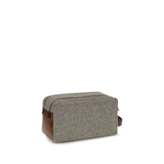 Brunello Cucinelli Gray Wool Oves Aries Other Accessories grau