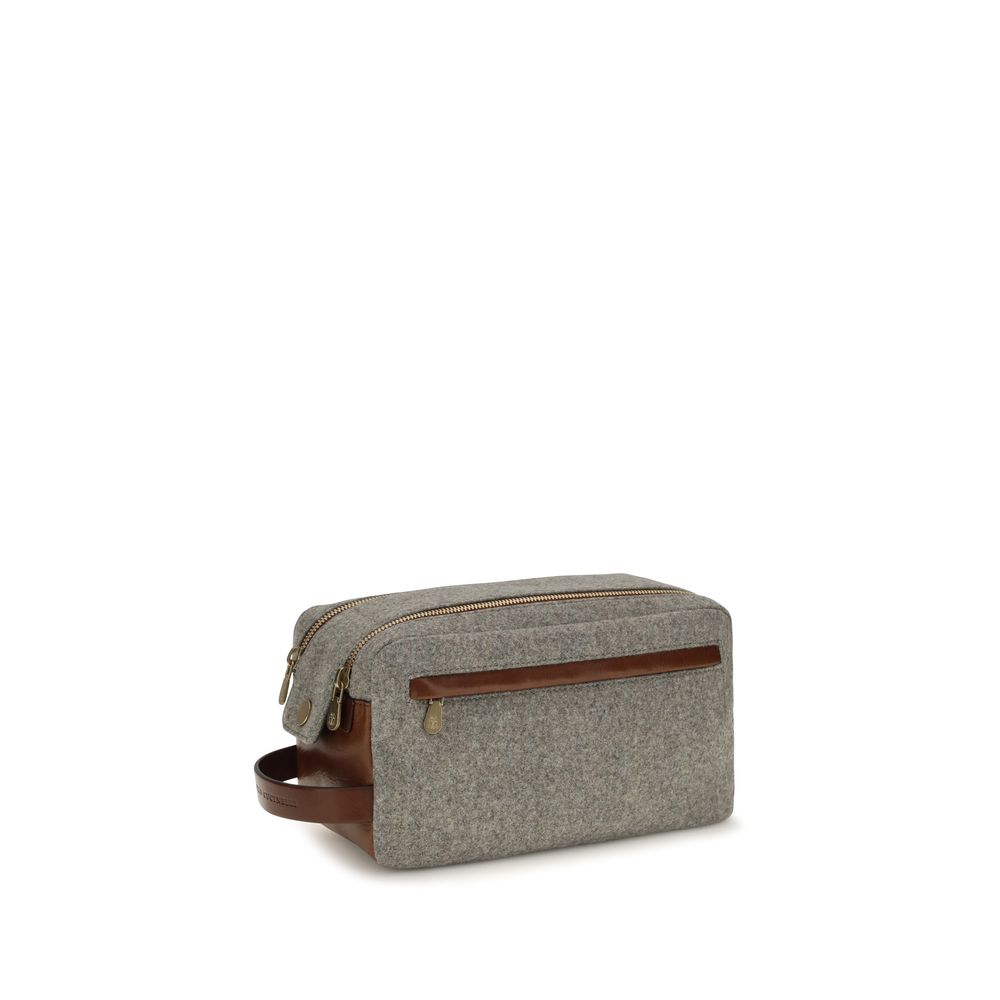 Brunello Cucinelli Gray Wool Oves Aries Other Accessories grau