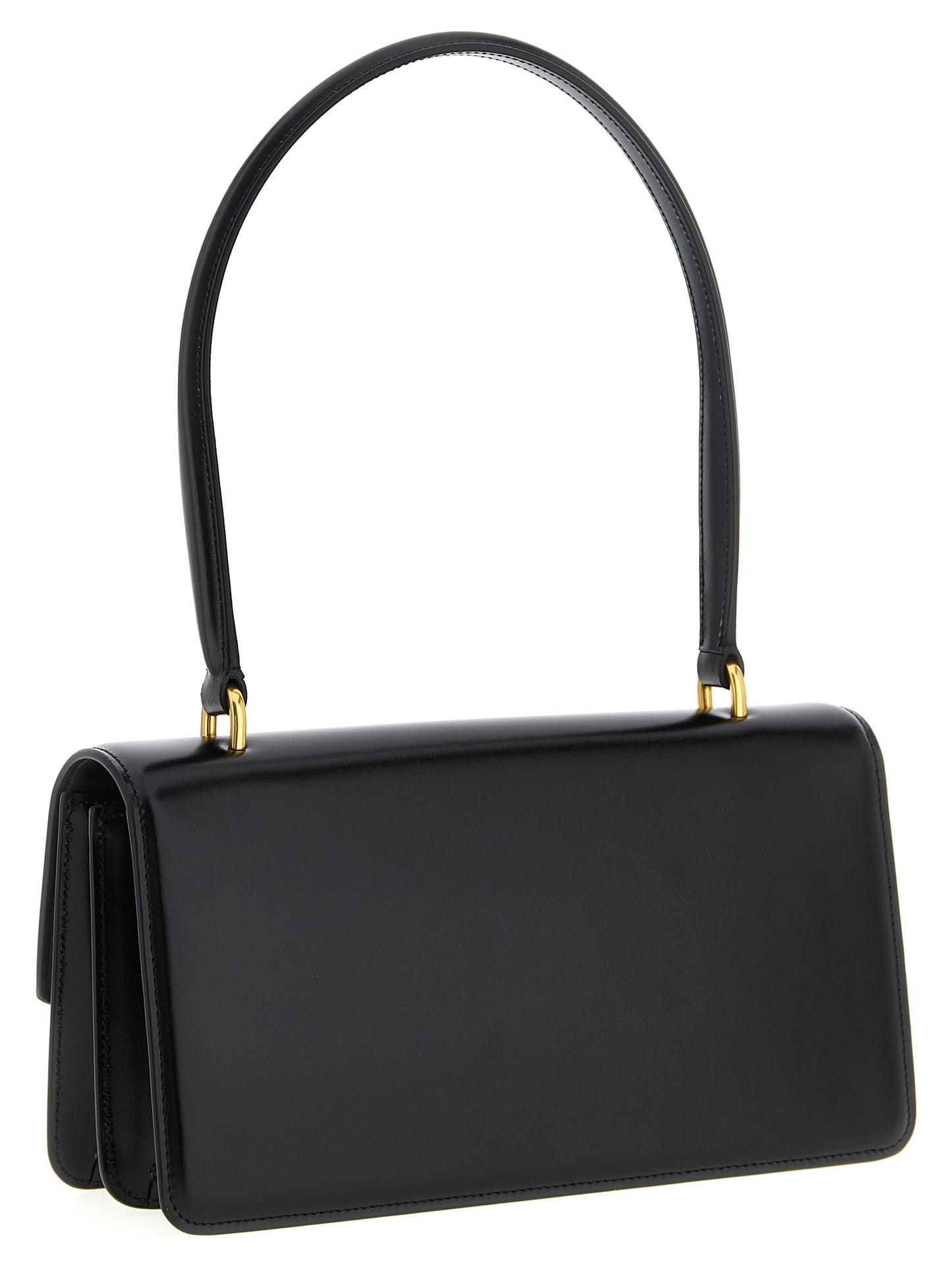 Valentino Garavani Black Calfskin Shoulder Bag Curated Luxury Accessories by Orvyn