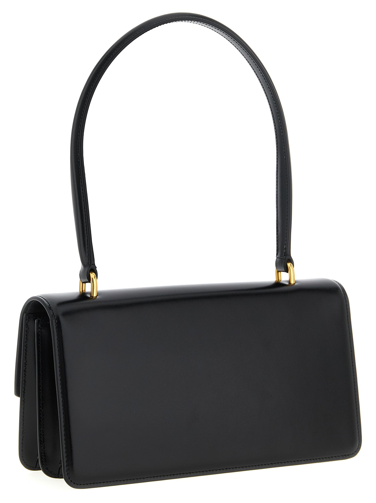 Valentino Garavani Black Calfskin Shoulder Bag Curated Luxury Accessories by Orvyn