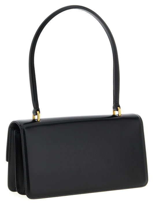Valentino Garavani Black Calfskin Shoulder Bag Curated Luxury Accessories by Orvyn