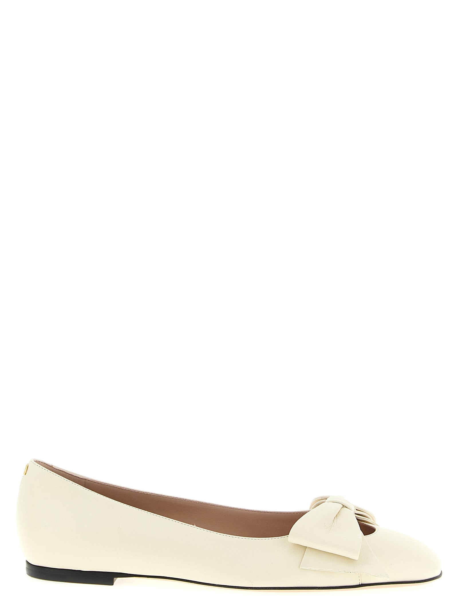 Valentino Garavani White Leather Ballet Flats Curated Luxury Accessories by Orvyn