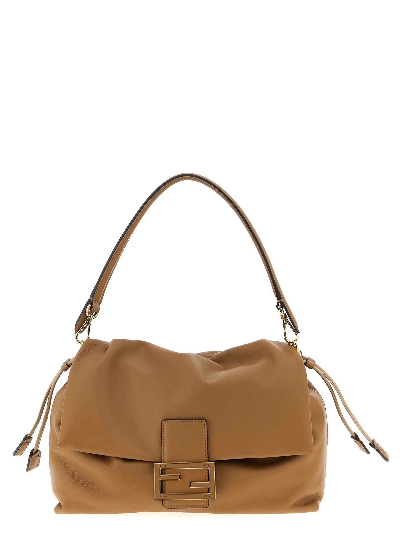 Fendi Beige Lamb Leather Shoulder Bag Curated Luxury Accessories by Orvyn