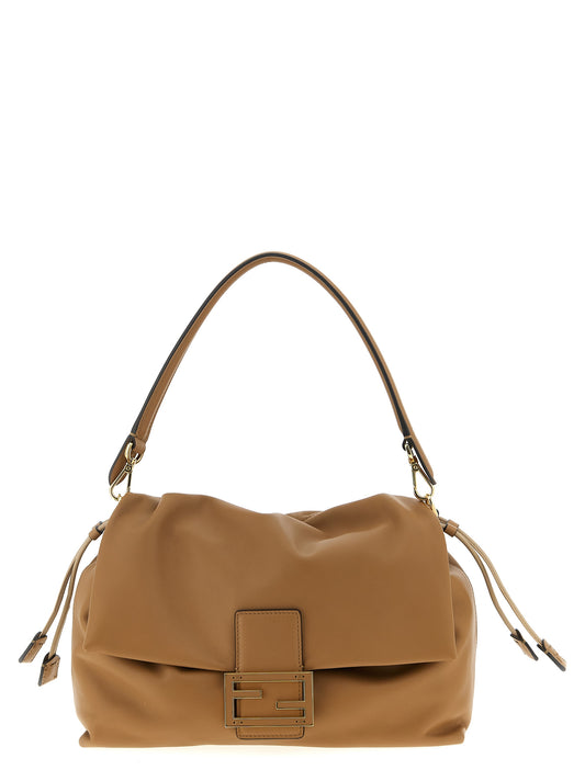Fendi Beige Lamb Leather Shoulder Bag Curated Luxury Accessories by Orvyn