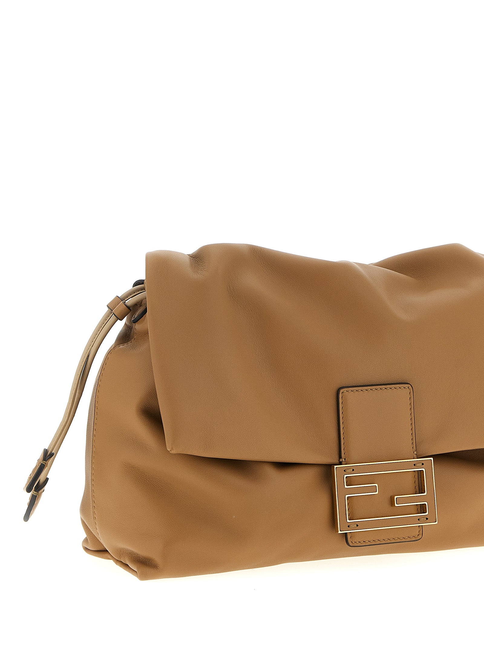 Fendi Beige Lamb Leather Shoulder Bag Curated Luxury Accessories by Orvyn