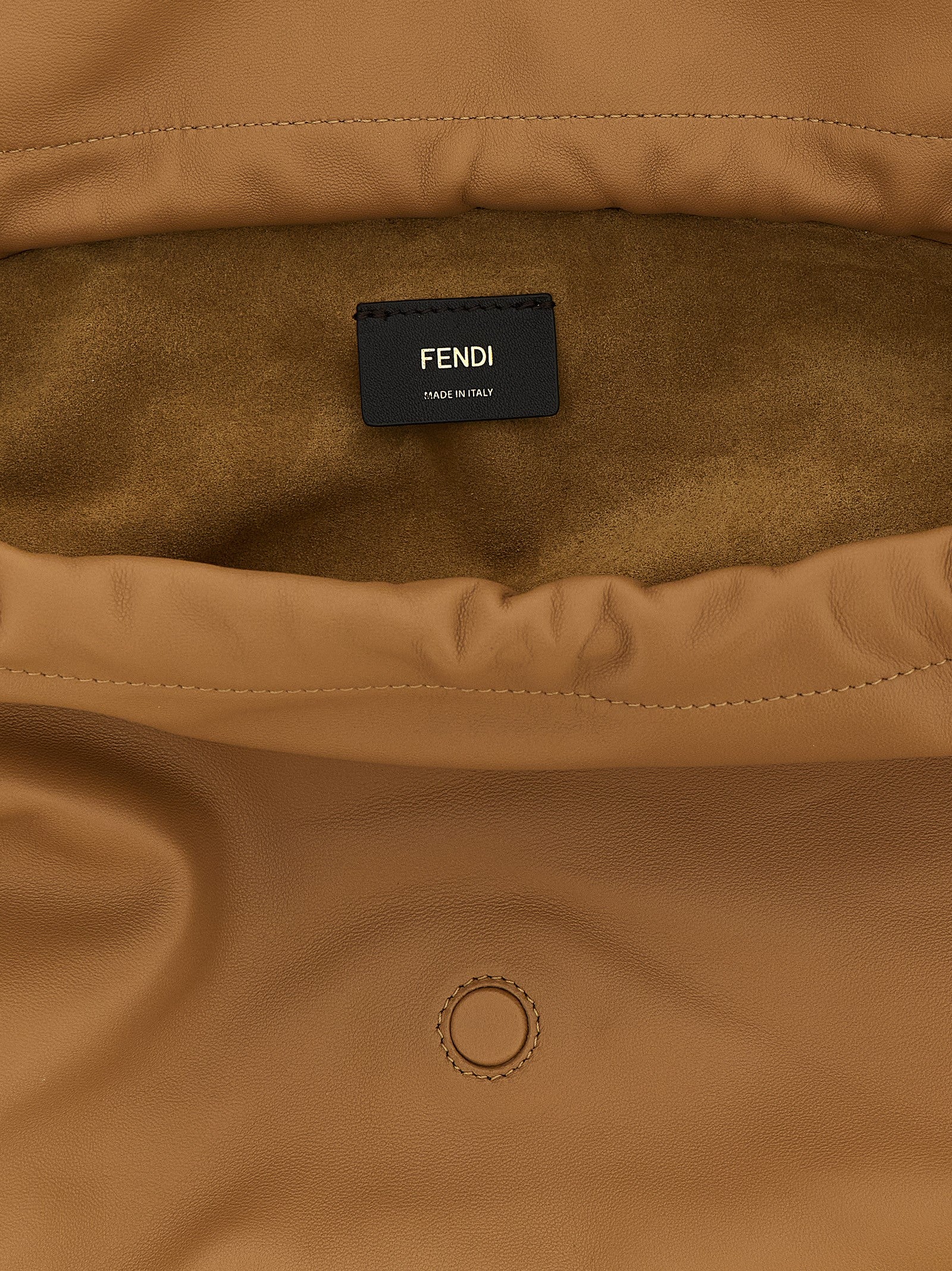 Fendi Beige Lamb Leather Shoulder Bag Curated Luxury Accessories by Orvyn