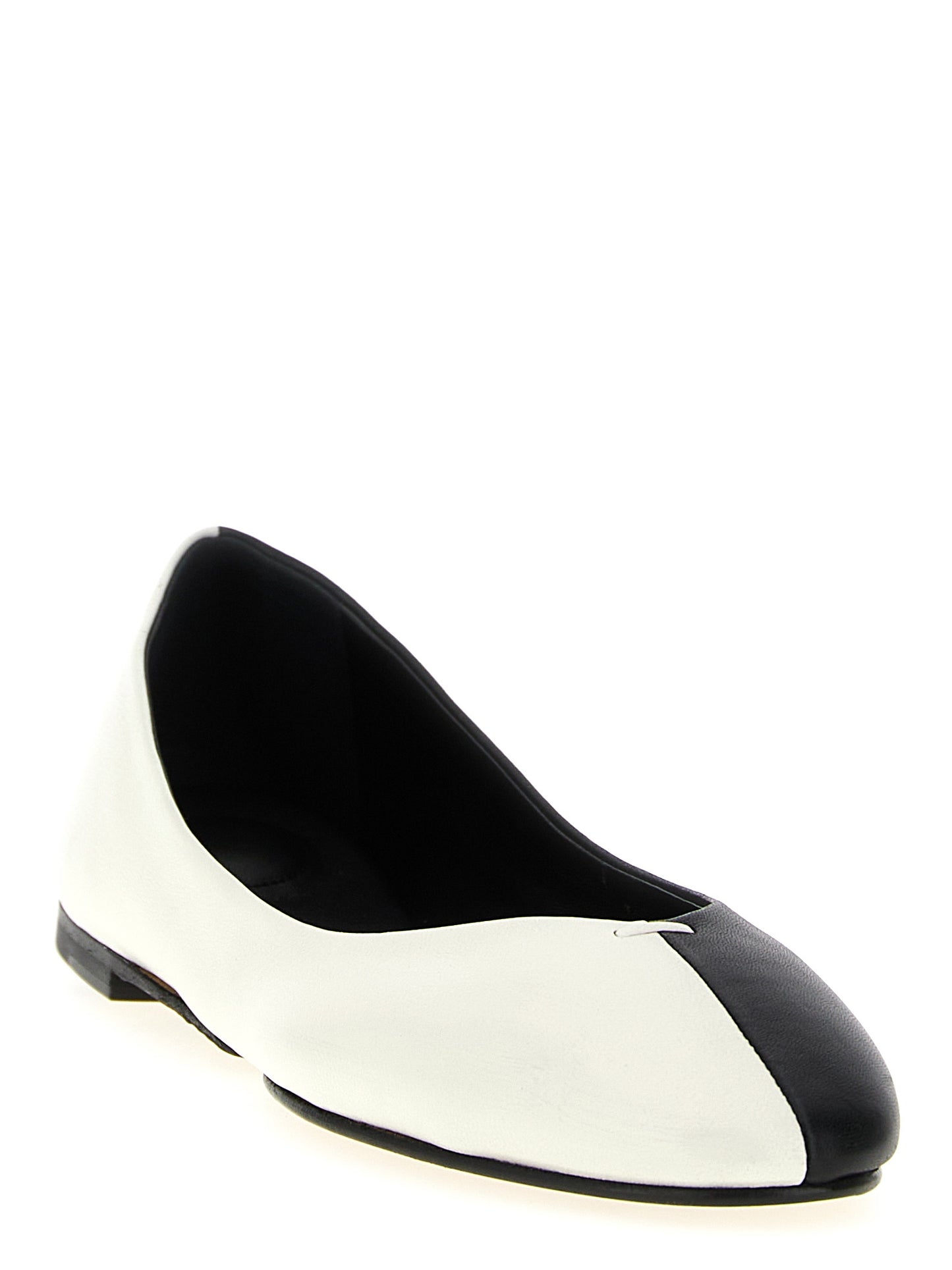 Jacquemus Bicolor Lamb Leather Ballet Flats Curated Luxury Accessories by Orvyn