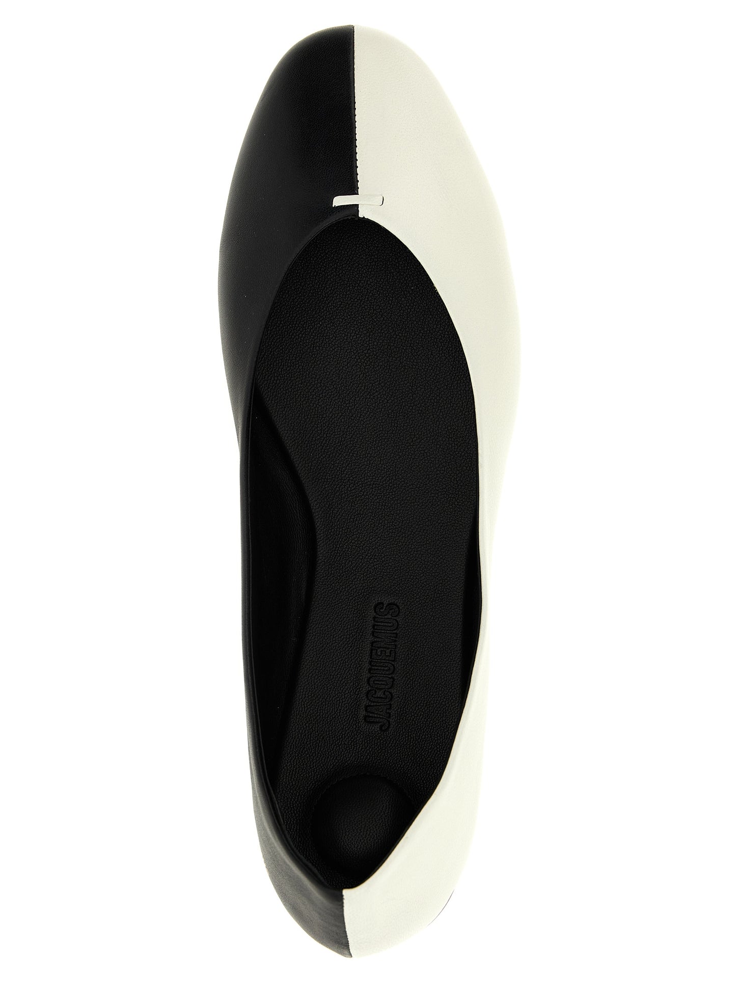 Jacquemus Bicolor Lamb Leather Ballet Flats Curated Luxury Accessories by Orvyn