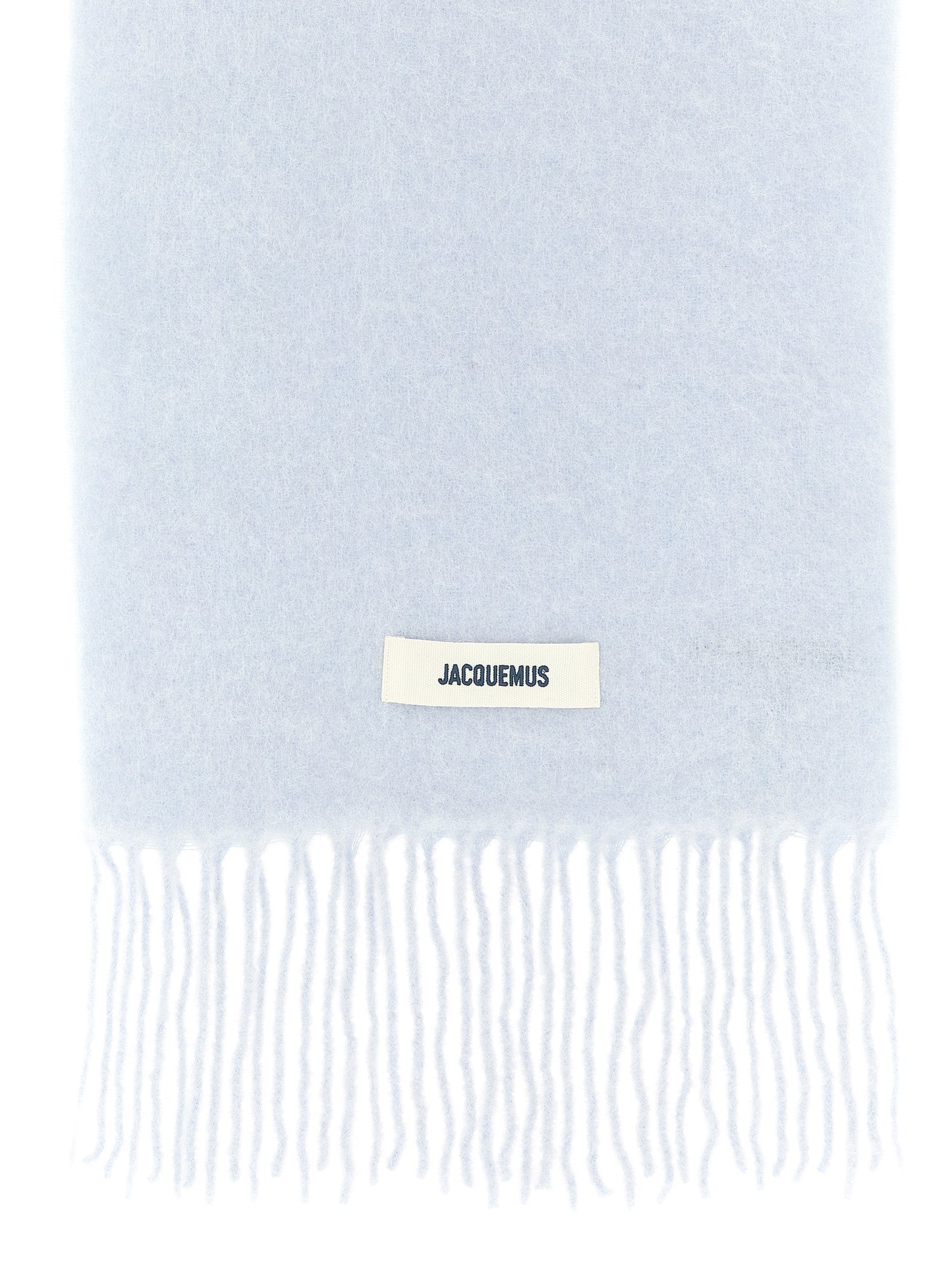 Jacquemus Blue Alpaca Leather Scarf Curated Luxury Accessories by Orvyn
