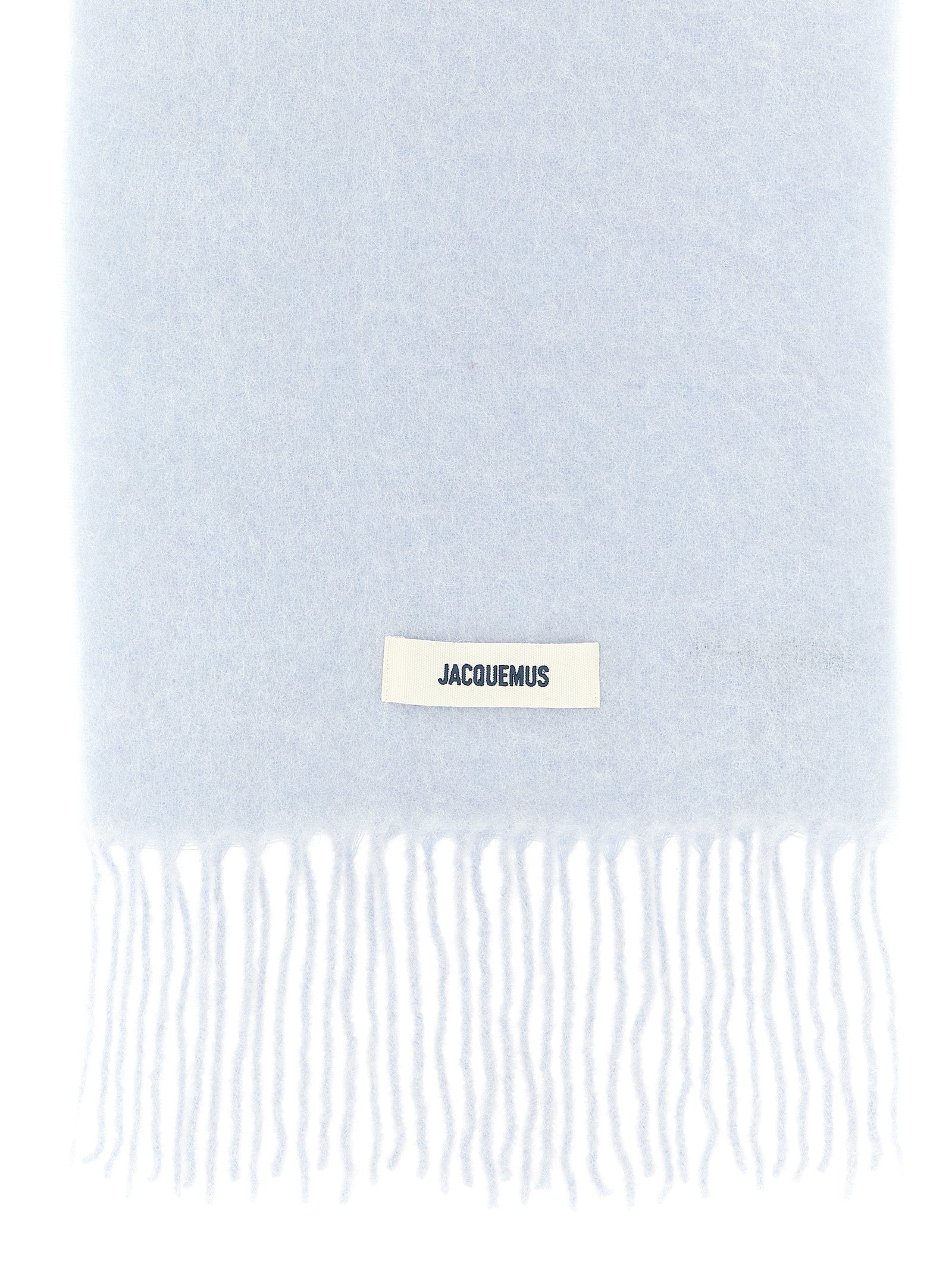 Jacquemus Blue Alpaca Leather Scarf Curated Luxury Accessories by Orvyn