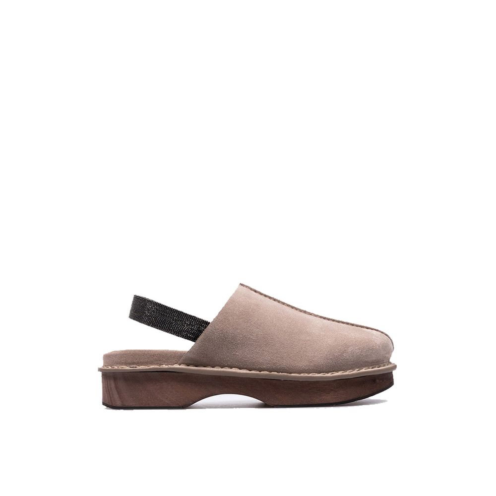 Brunello Cucinelli Brown Leather Mules Curated Luxury Accessories by Orvyn