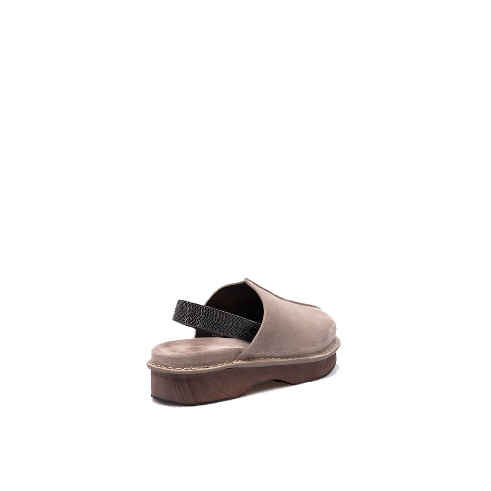 Brunello Cucinelli Brown Leather Mules Curated Luxury Accessories by Orvyn