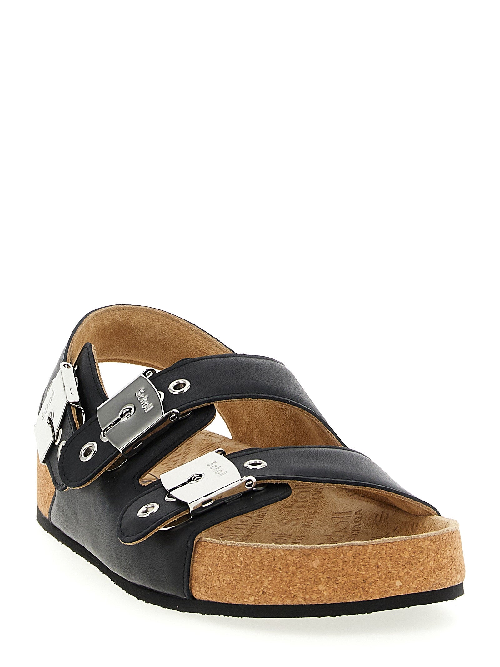 Balenciaga Black Calfskin Flat Sandals Curated Luxury Accessories by Orvyn
