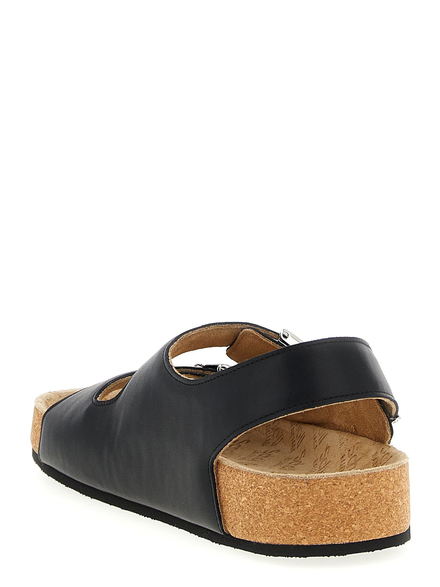 Balenciaga Black Calfskin Flat Sandals Curated Luxury Accessories by Orvyn