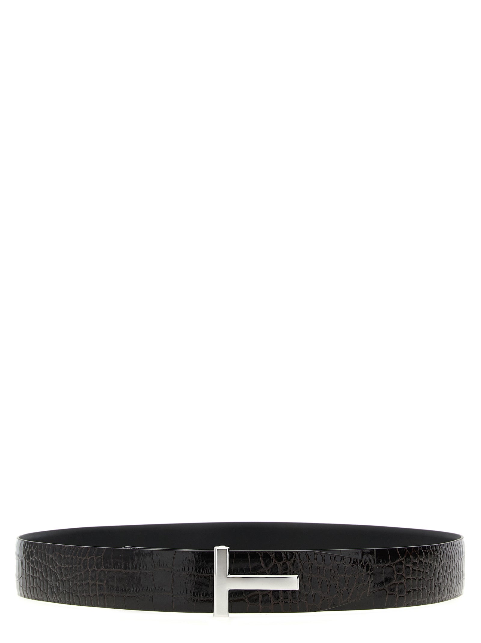 Tom Ford Brown Calfskin Belt Curated Luxury Accessories by Orvyn