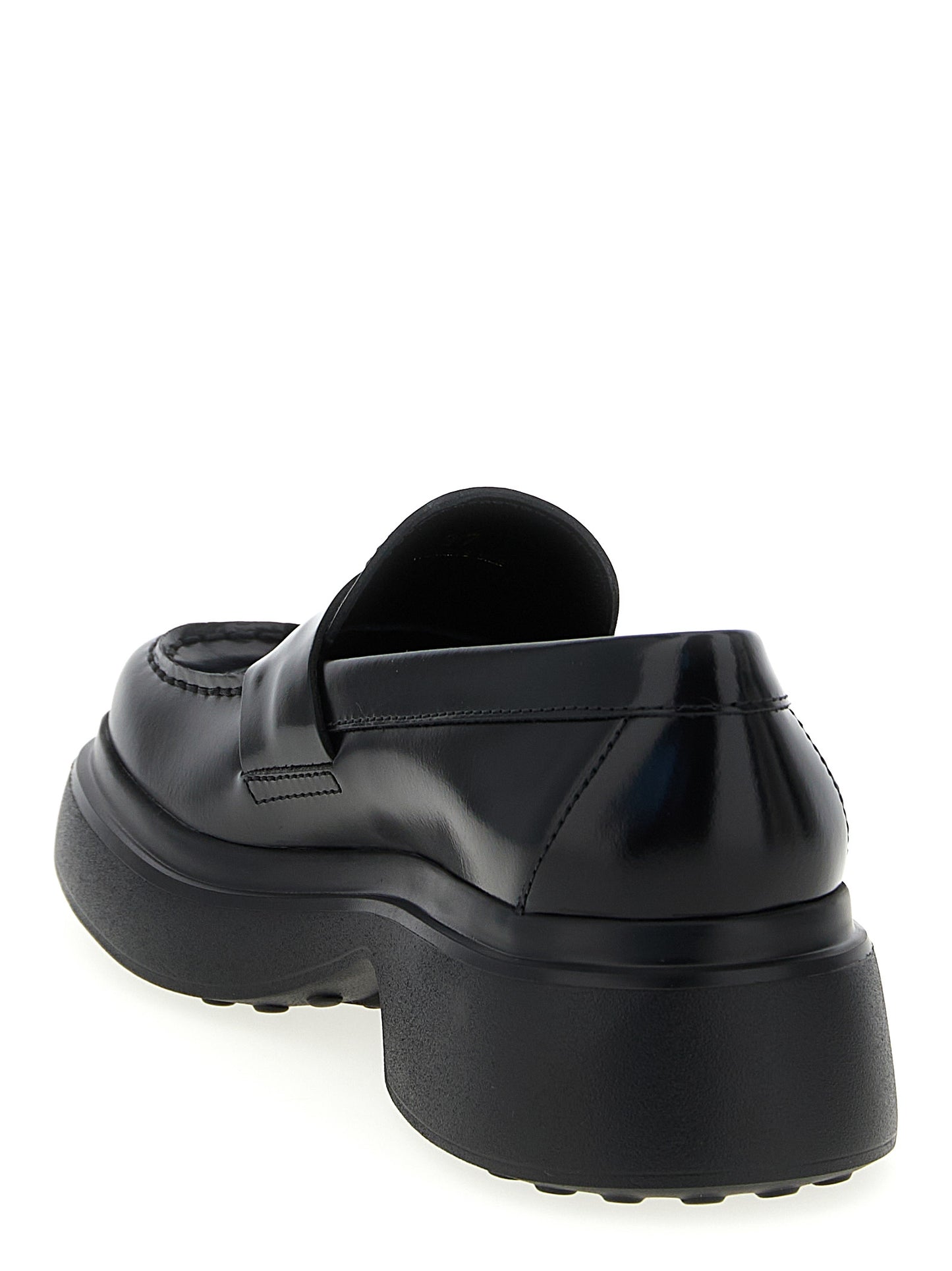 Tod's Black Calfskin Slip-On Loafers Curated Luxury Accessories by Orvyn
