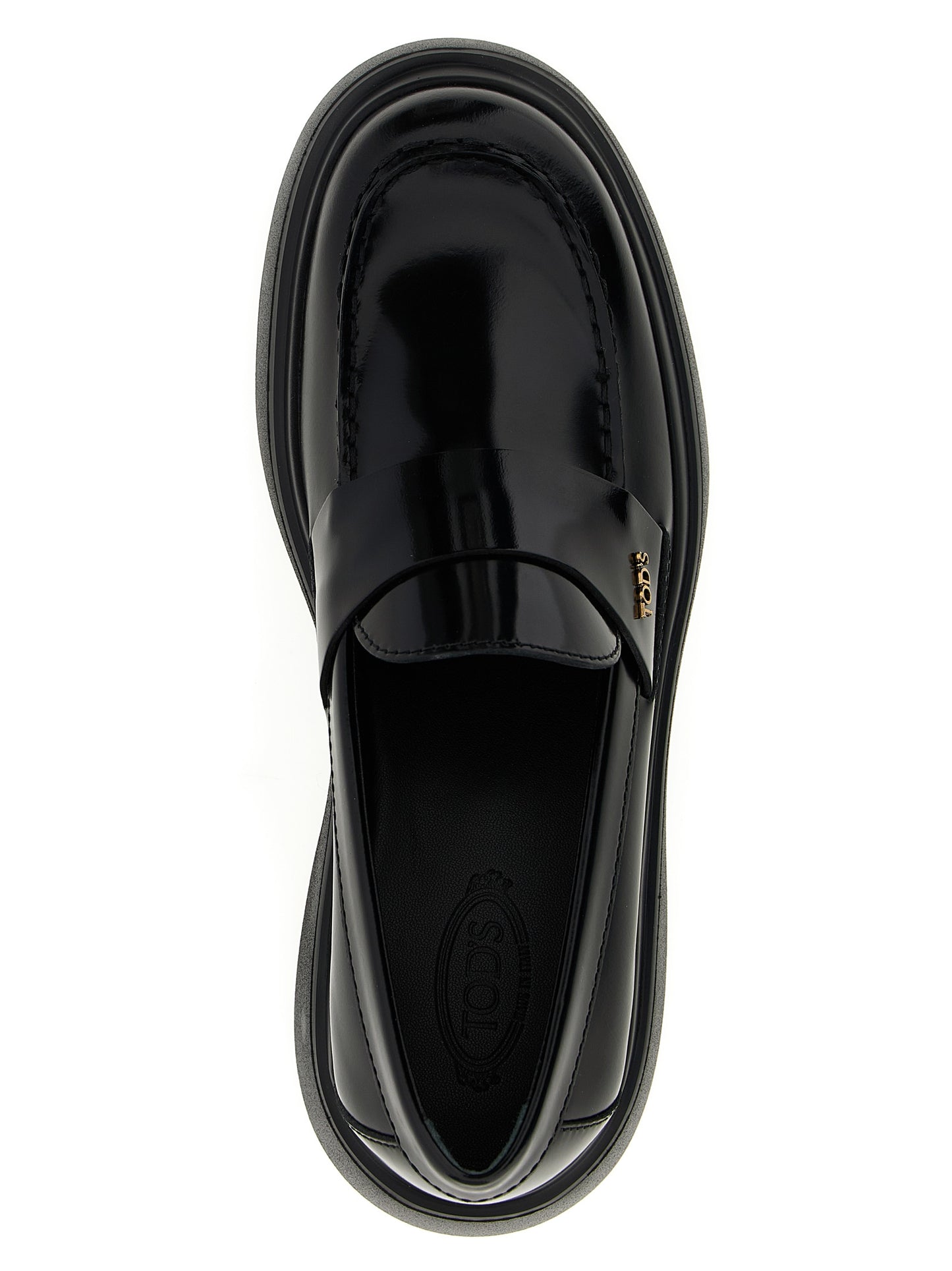 Tod's Black Calfskin Slip-On Loafers Curated Luxury Accessories by Orvyn