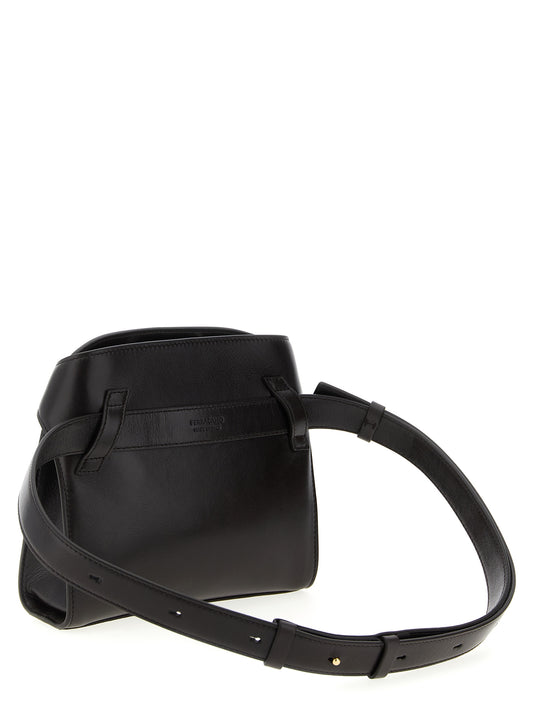 Ferragamo Brown Calfskin Crossbody Bag Curated Luxury Accessories by Orvyn