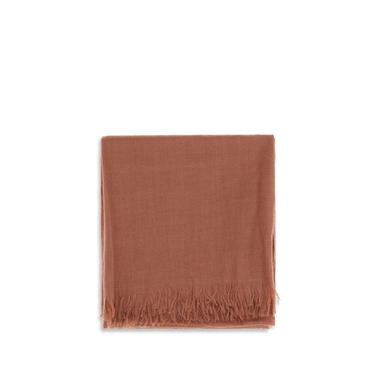 Brunello Cucinelli Orange Cashmere Foulard Curated Luxury Accessories by Orvyn