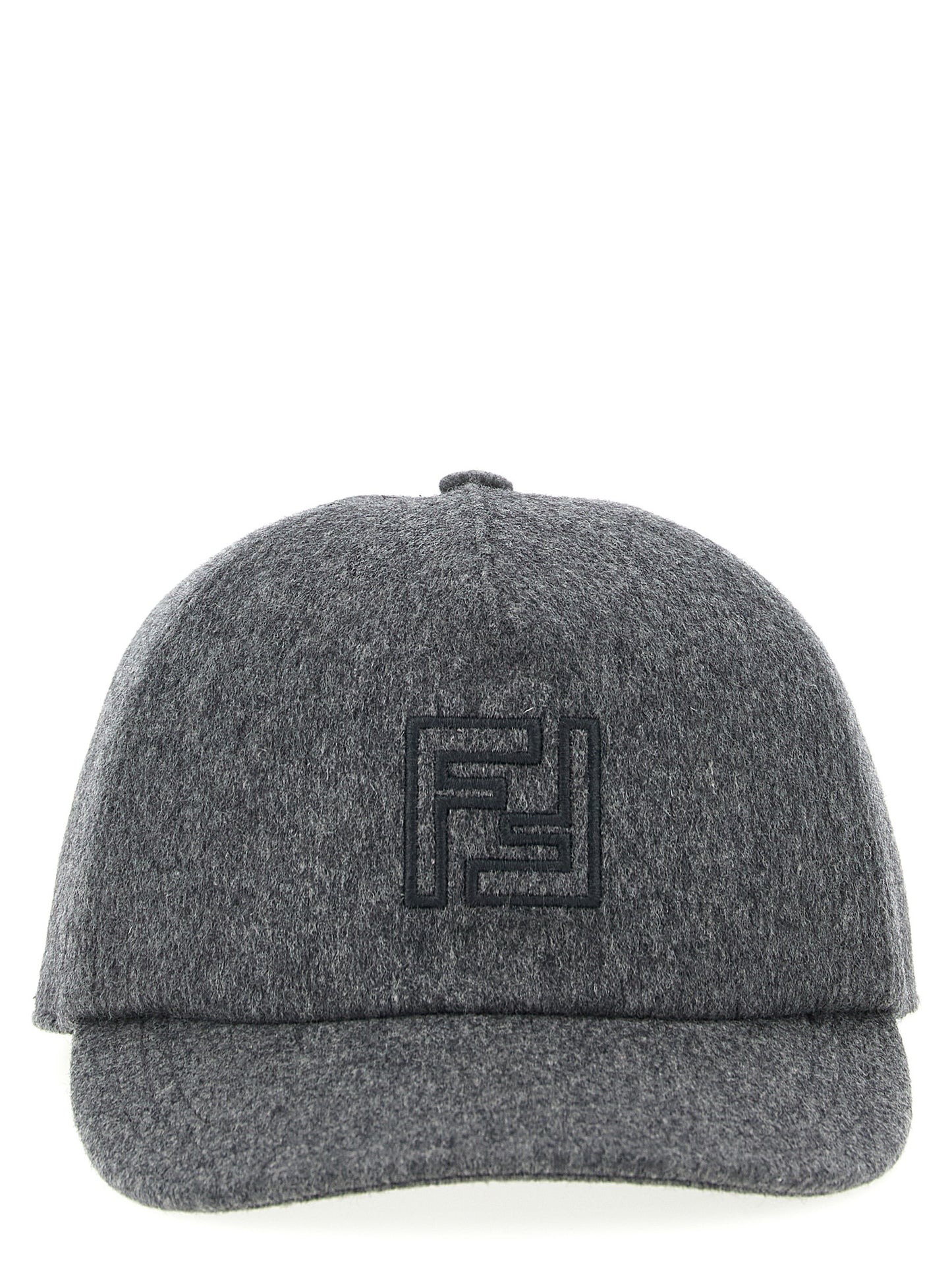 Fendi Gray Wool Cap (Baseball Hat) Curated Luxury Accessories by Orvyn