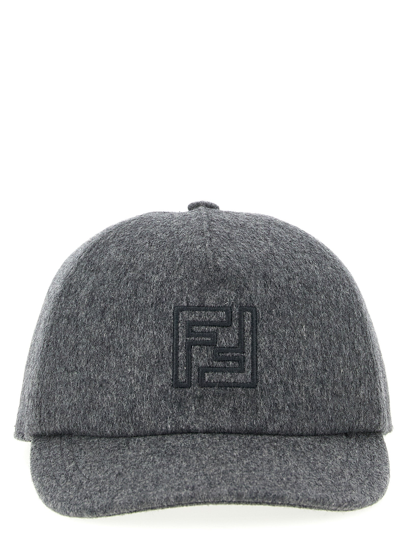 Fendi Gray Wool Cap (Baseball Hat) Curated Luxury Accessories by Orvyn
