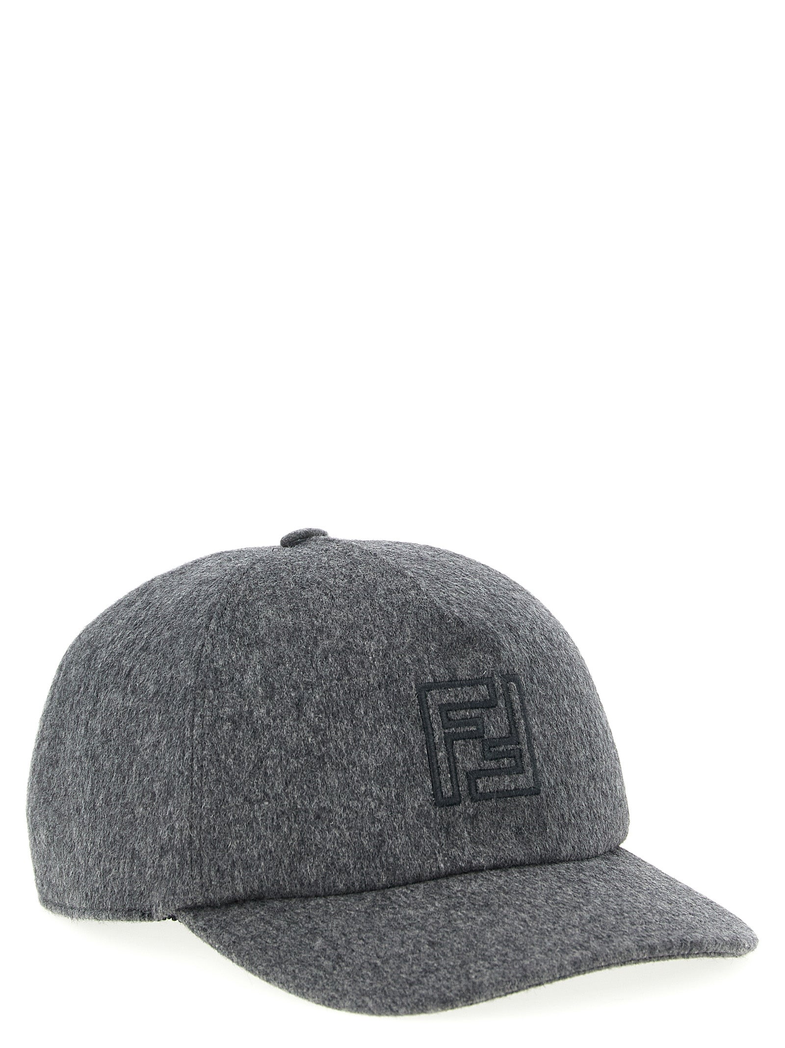 Fendi Gray Wool Cap (Baseball Hat) Curated Luxury Accessories by Orvyn