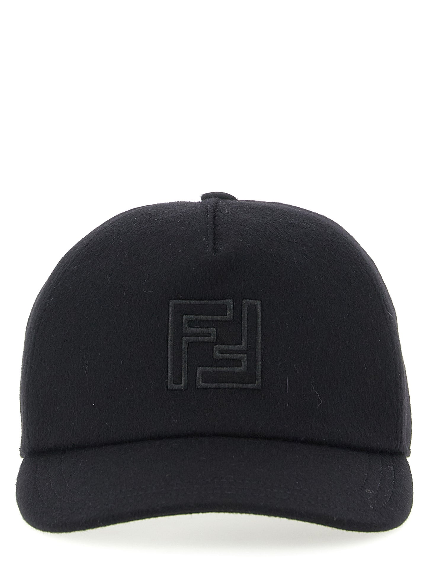 Fendi Black Wool Cap (Baseball Hat) Curated Luxury Accessories by Orvyn