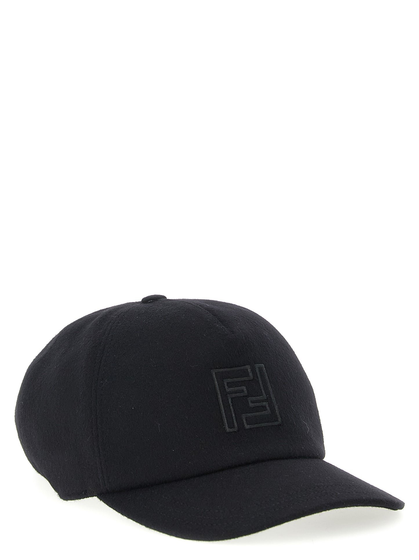 Fendi Black Wool Cap (Baseball Hat) Curated Luxury Accessories by Orvyn