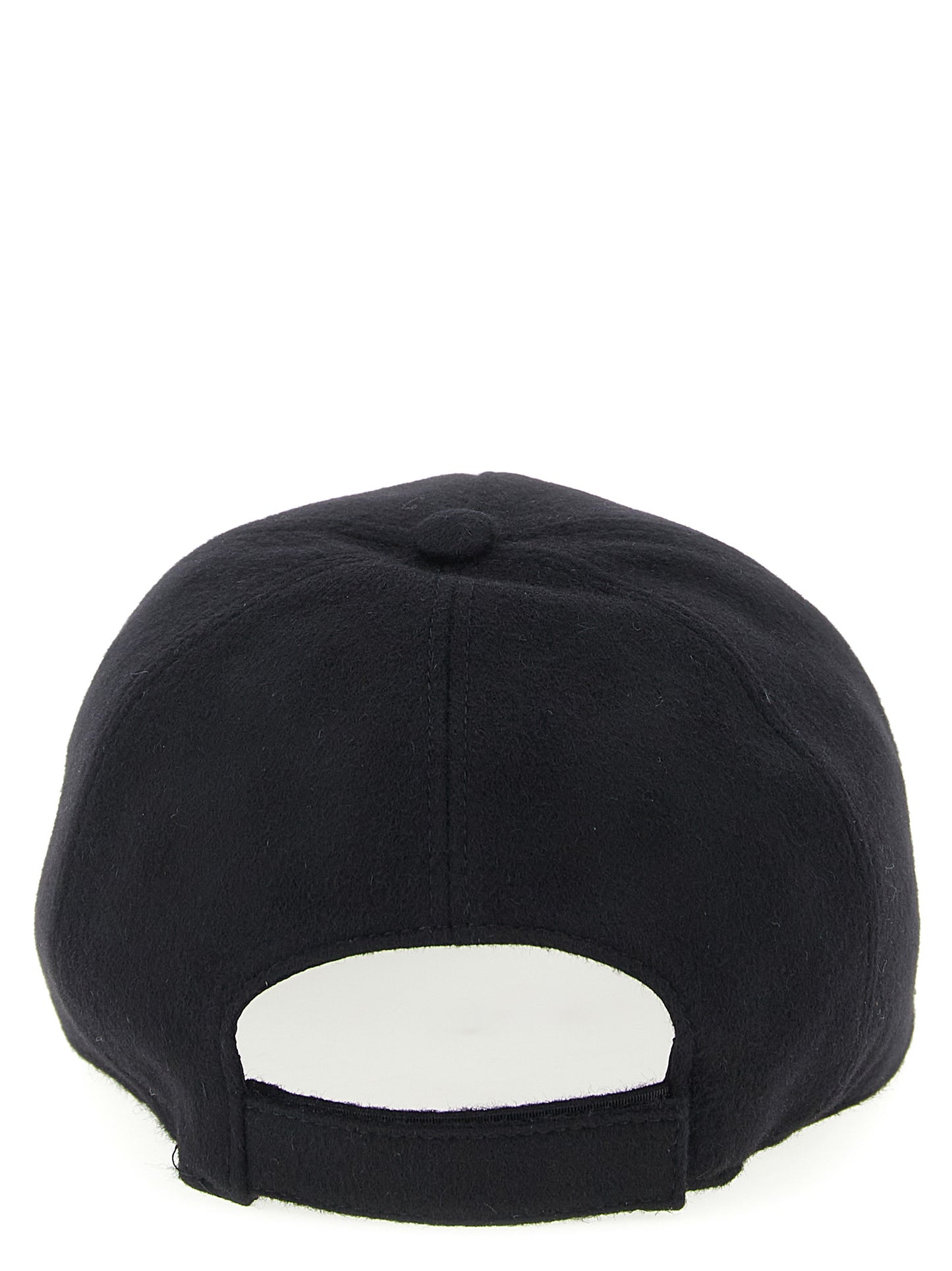 Fendi Black Wool Cap (Baseball Hat) Curated Luxury Accessories by Orvyn