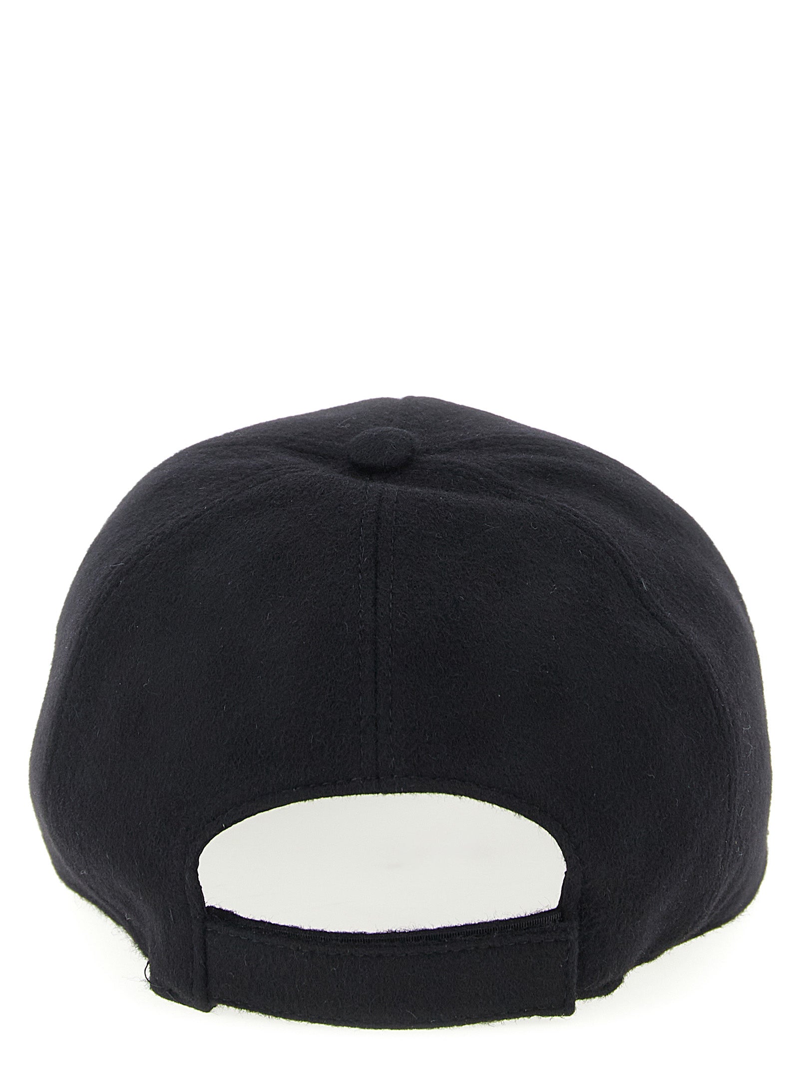 Fendi Black Wool Cap (Baseball Hat) Curated Luxury Accessories by Orvyn