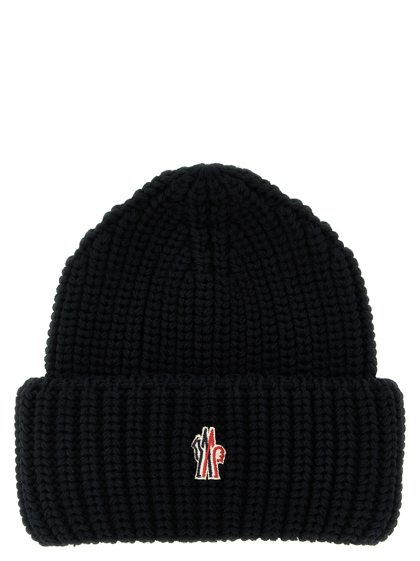 Moncler Grenoble Black Virgin Wool Beanie Curated Luxury Accessories by Orvyn