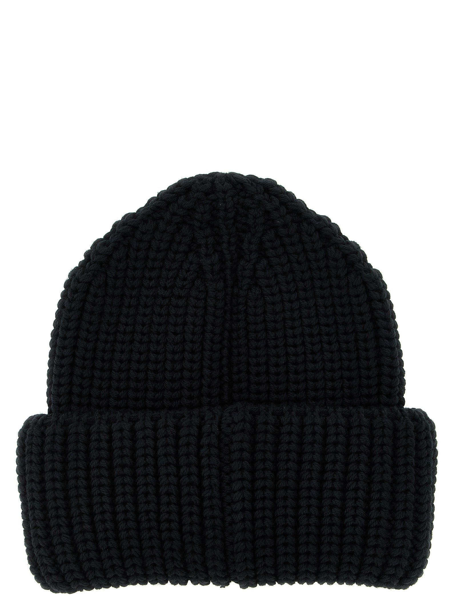 Moncler Grenoble Black Virgin Wool Beanie Curated Luxury Accessories by Orvyn