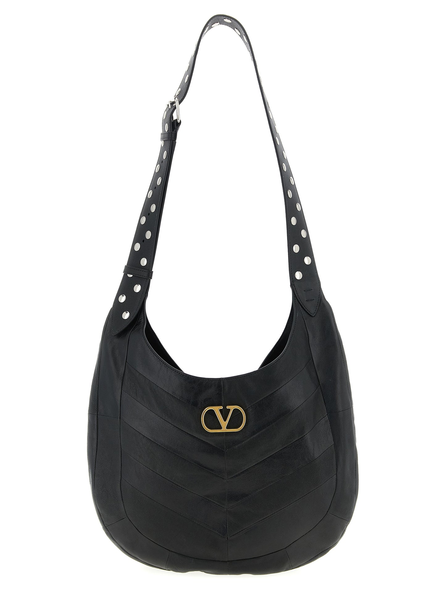 Valentino Garavani Black Lamb Leather Shoulder Bag Curated Luxury Accessories by Orvyn