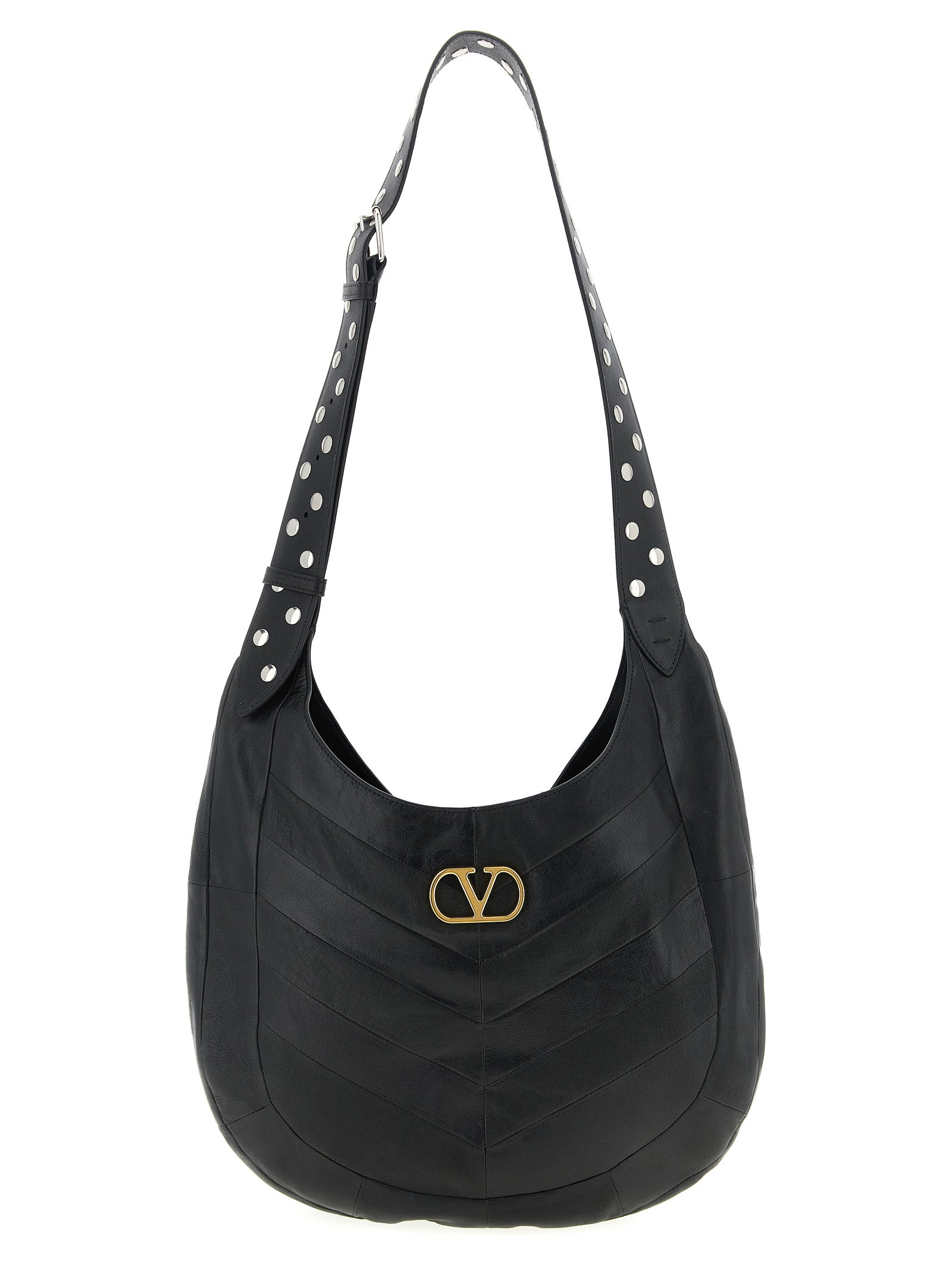 Valentino Garavani Black Lamb Leather Shoulder Bag Curated Luxury Accessories by Orvyn