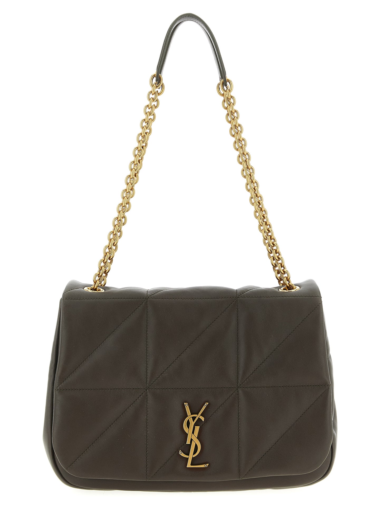 Saint Laurent Bicolor Lamb Leather Shoulder Bag Curated Luxury Accessories by Orvyn