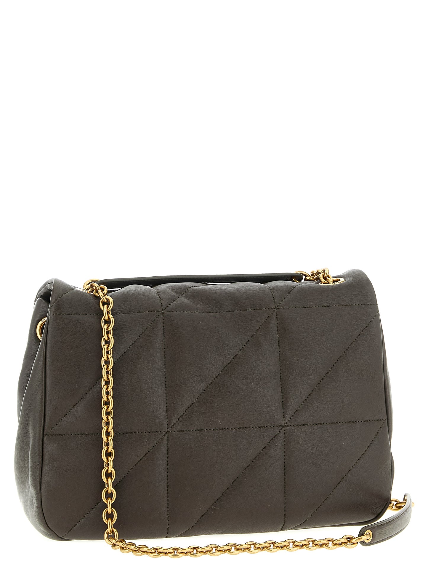Saint Laurent Bicolor Lamb Leather Shoulder Bag Curated Luxury Accessories by Orvyn