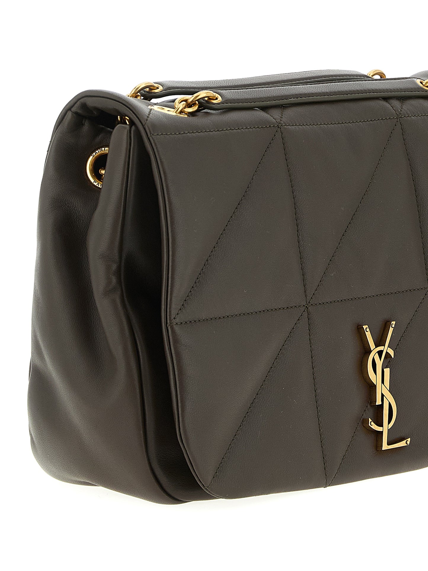 Saint Laurent Bicolor Lamb Leather Shoulder Bag Curated Luxury Accessories by Orvyn