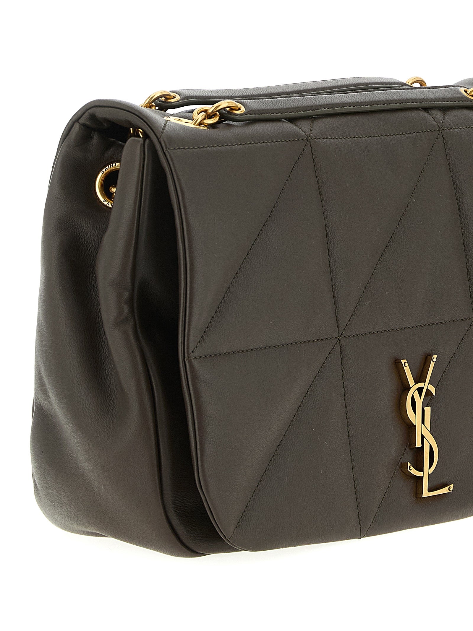Saint Laurent Bicolor Lamb Leather Shoulder Bag Curated Luxury Accessories by Orvyn