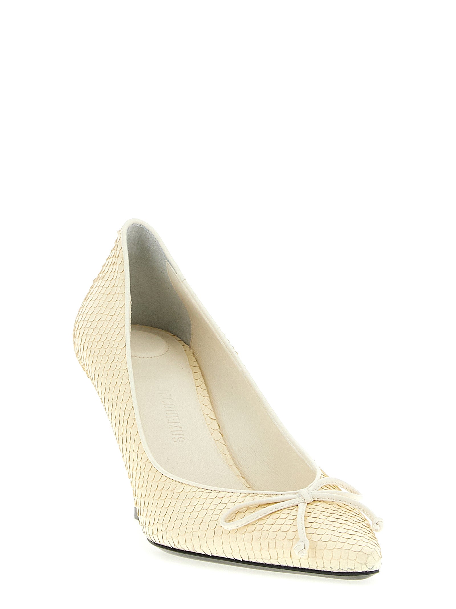 Jacquemus Beige Calfskin High Heel Pumps Curated Luxury Accessories by Orvyn