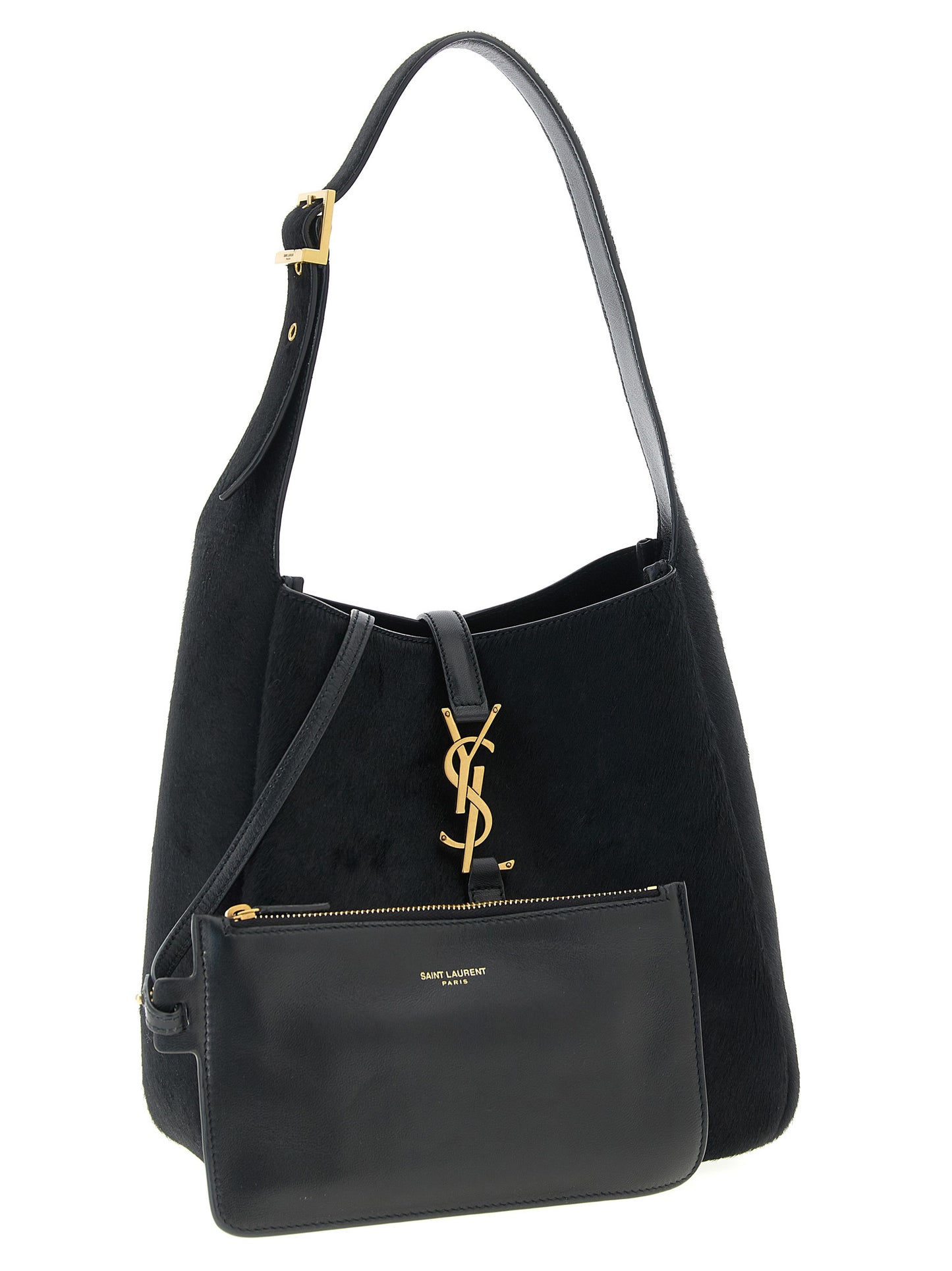 Saint Laurent Black Calfskin Shoulder Bag Curated Luxury Accessories by Orvyn
