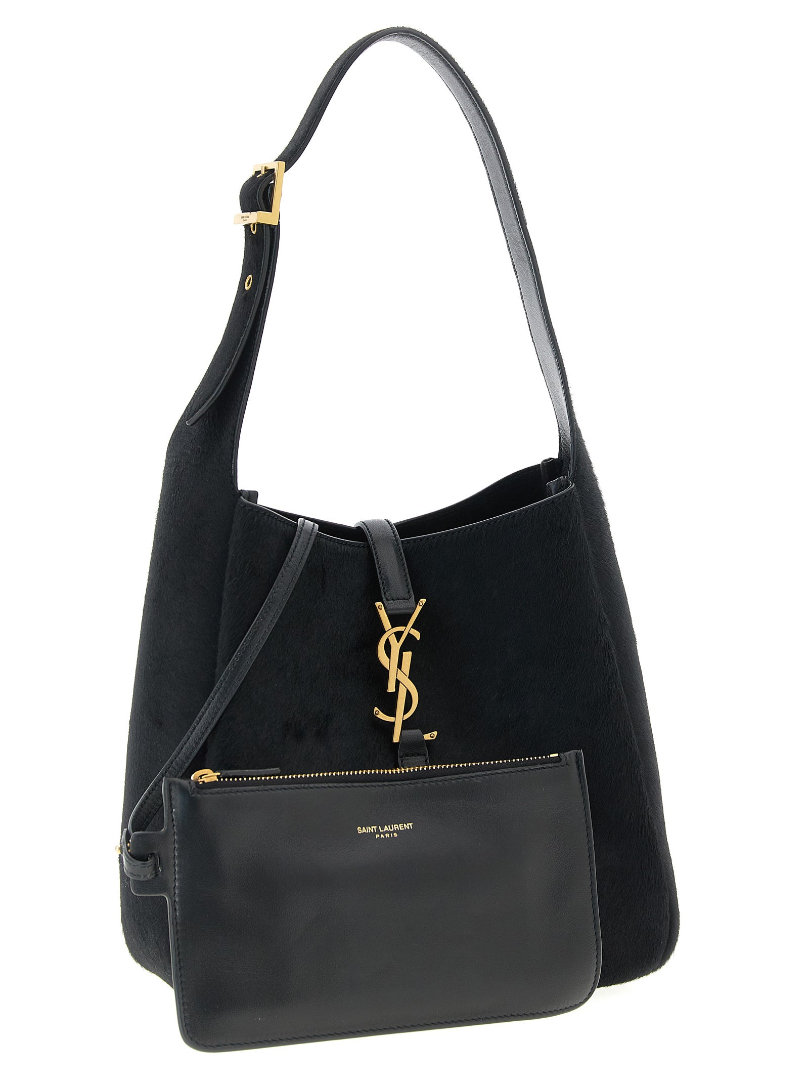 Saint Laurent Black Calfskin Shoulder Bag Curated Luxury Accessories by Orvyn