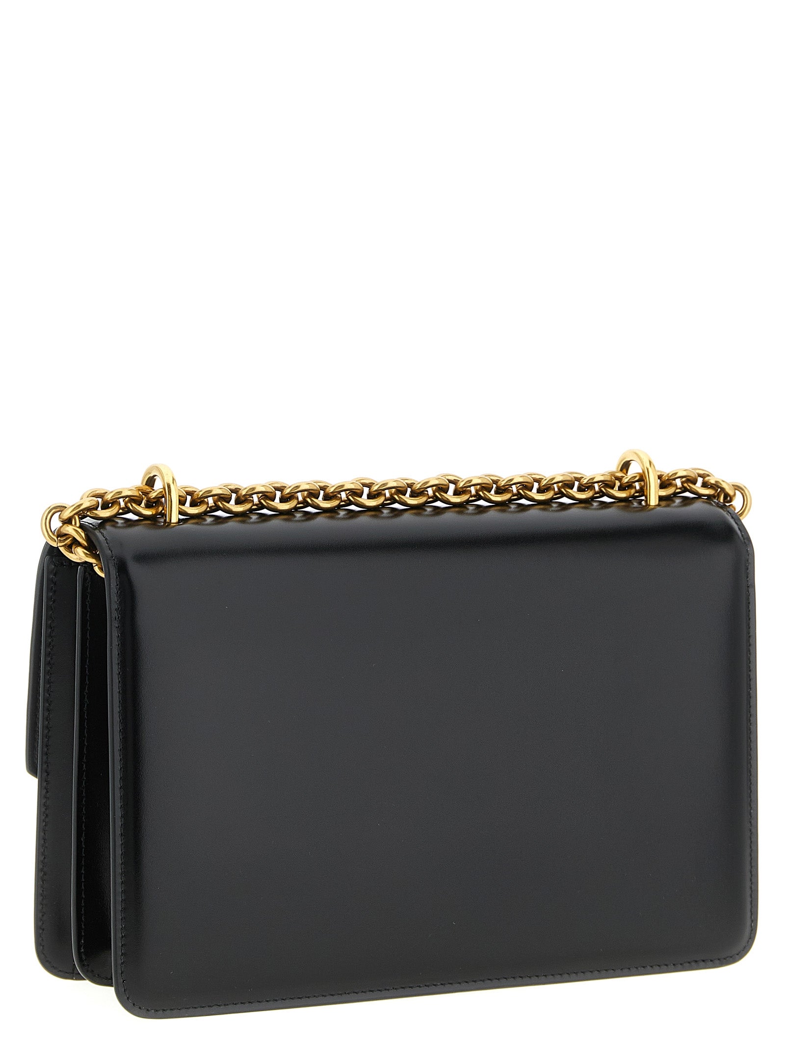 Valentino Garavani Black Calfskin Shoulder Bag Curated Luxury Accessories by Orvyn