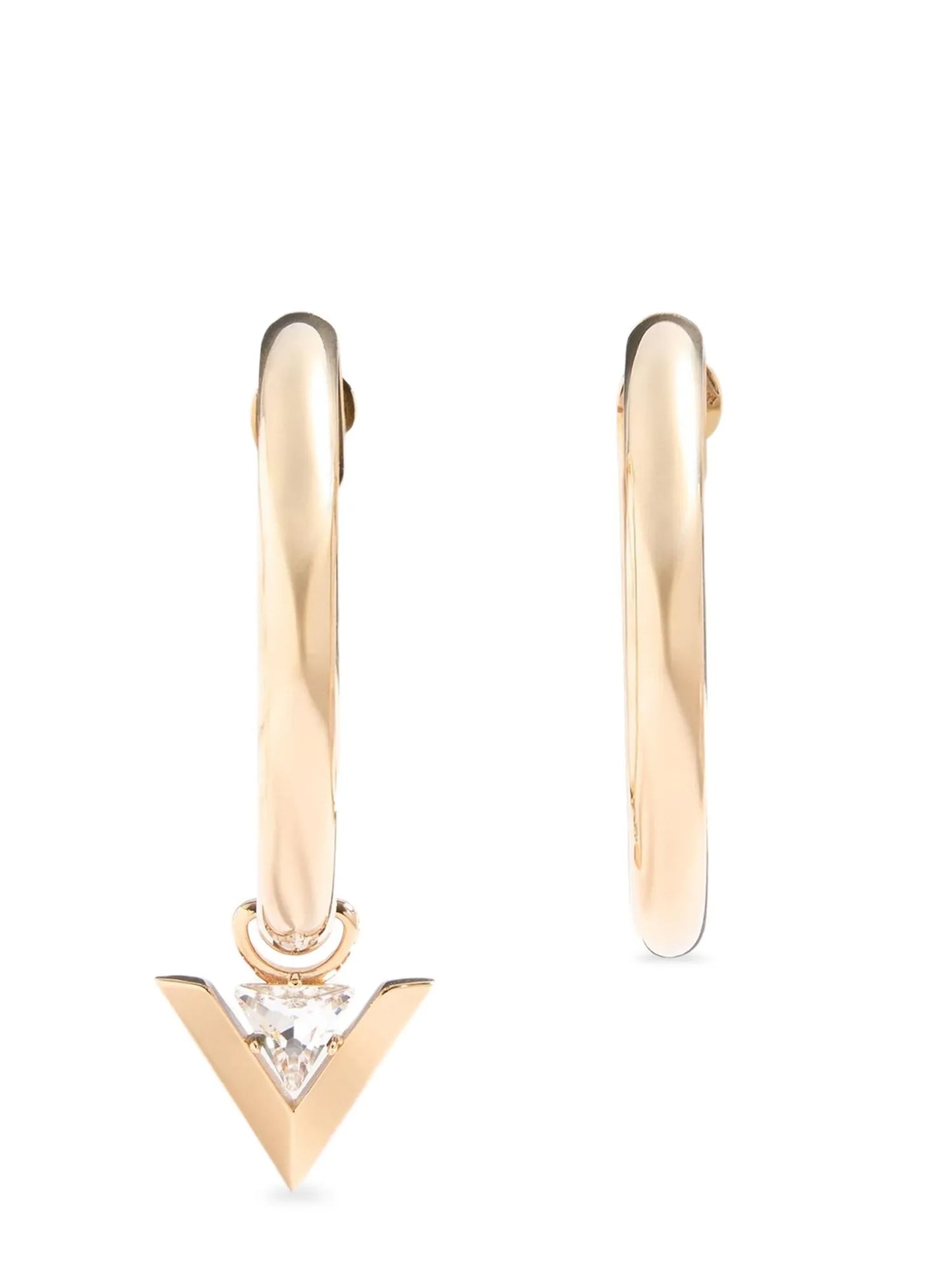Valentino Garavani Gold Brass Earrings Curated Luxury Accessories by Orvyn